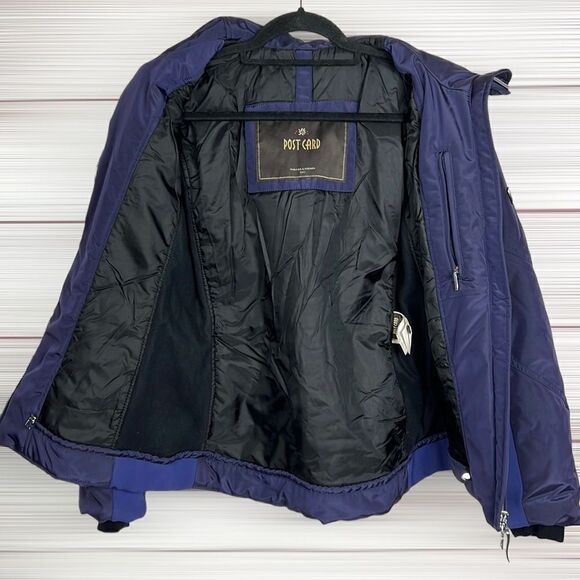 POSTCARD Italy Ski Winter Snow Blue Jacket with Hood size US 6 - Picture 4 of 15